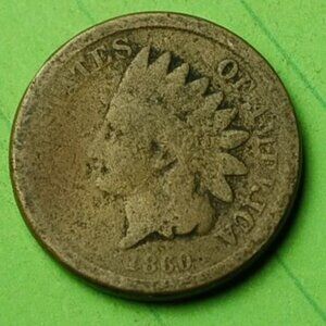 CIVIL WAR ERA COIN  🌟1860 Indian Head Cent Penny 1c Lot X49🌟 WHOA!!!